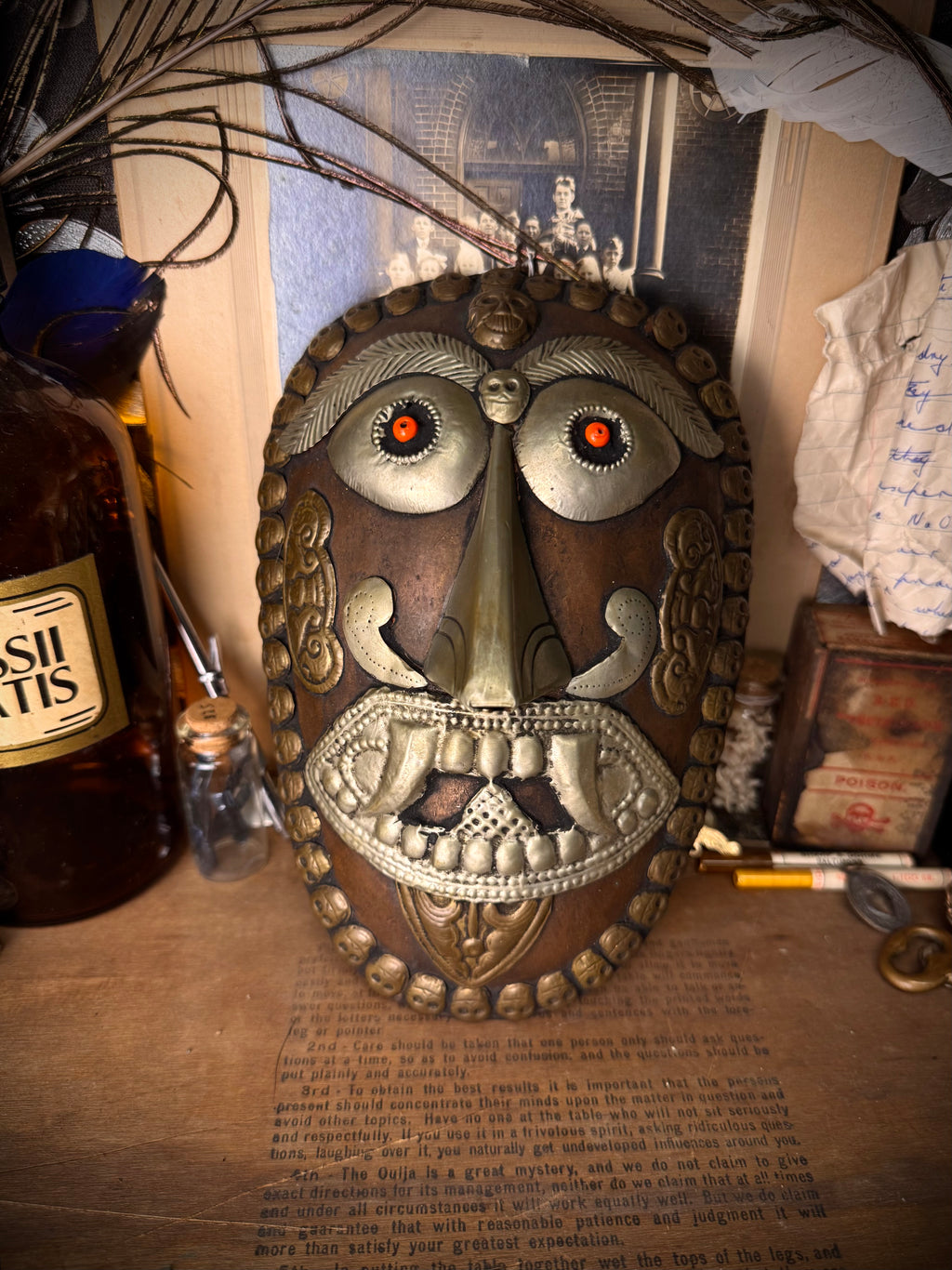 Tibetan Kapala Copper Mask