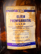Elixir or Phenobarbital Apothecary Bottle