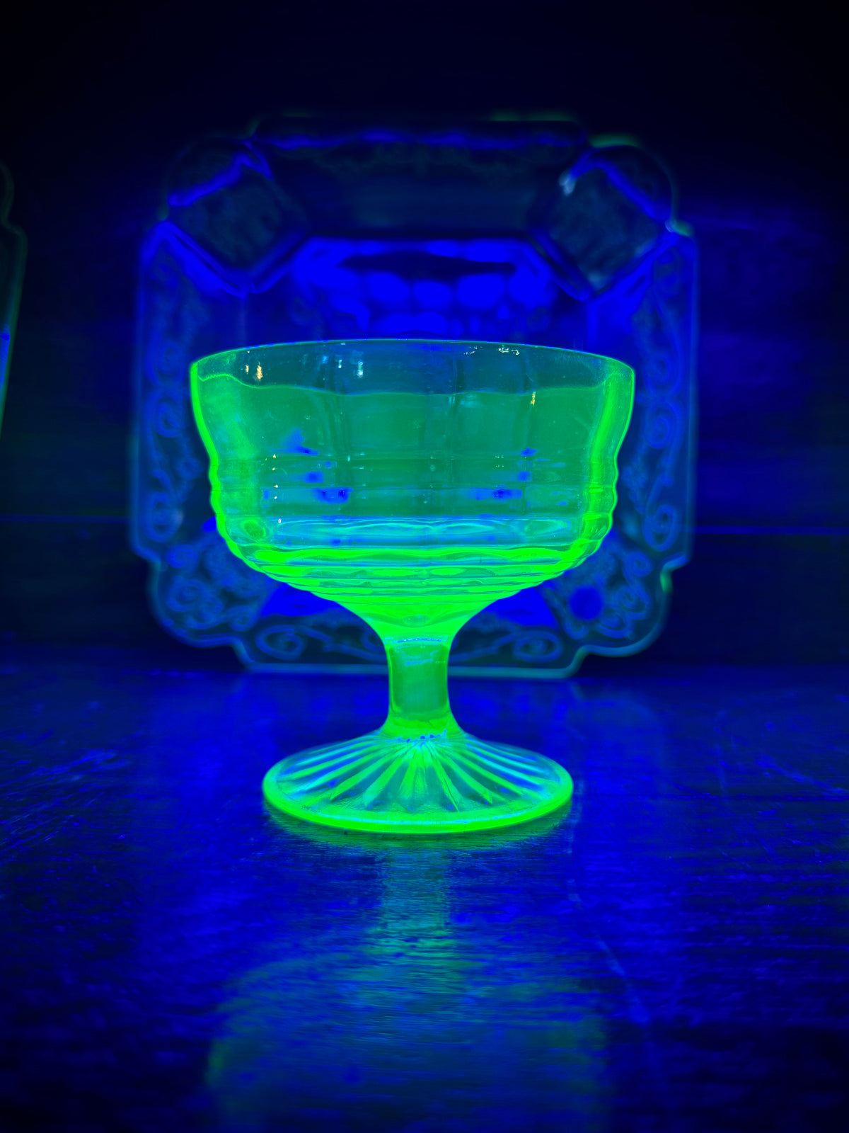 Uranium Anchor Hocking Circle Glass