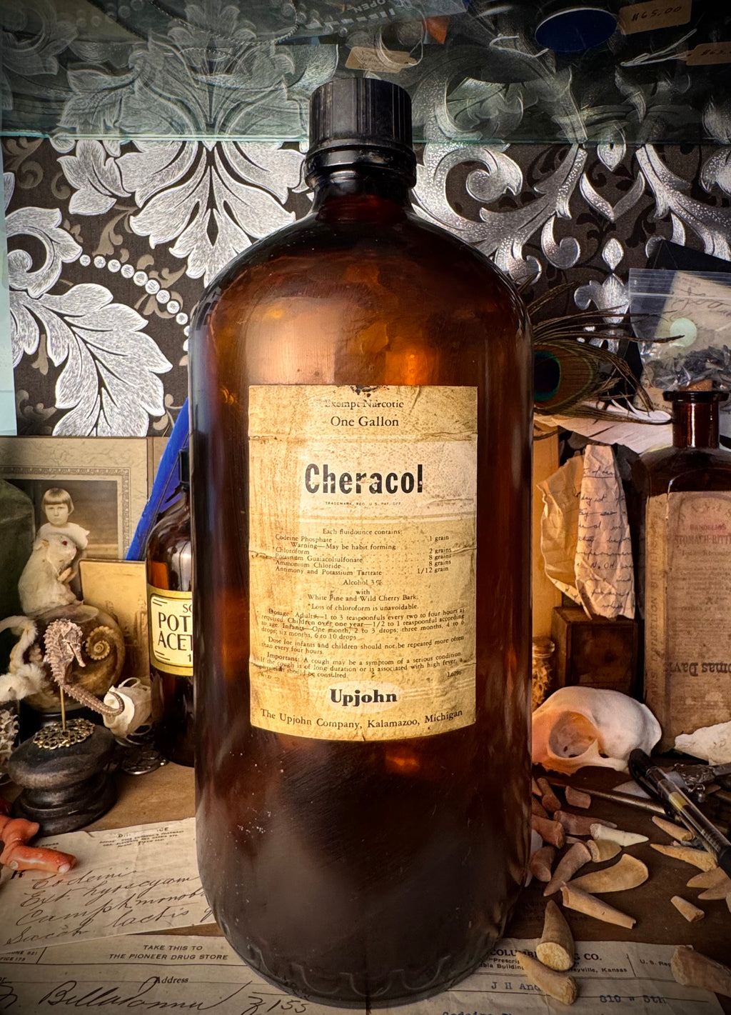 Cheracol + Codeine, Chloroform Apothecary Bottle (#2)