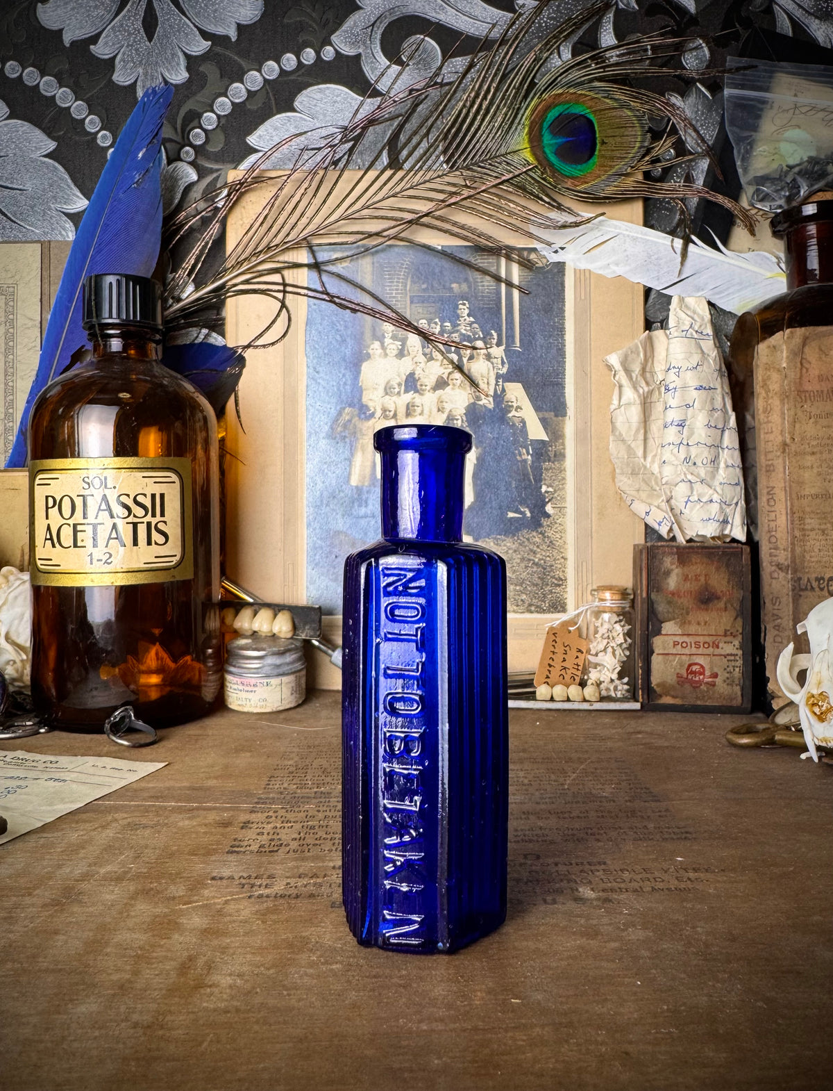 Cobalt Blue Poison Jar (2)