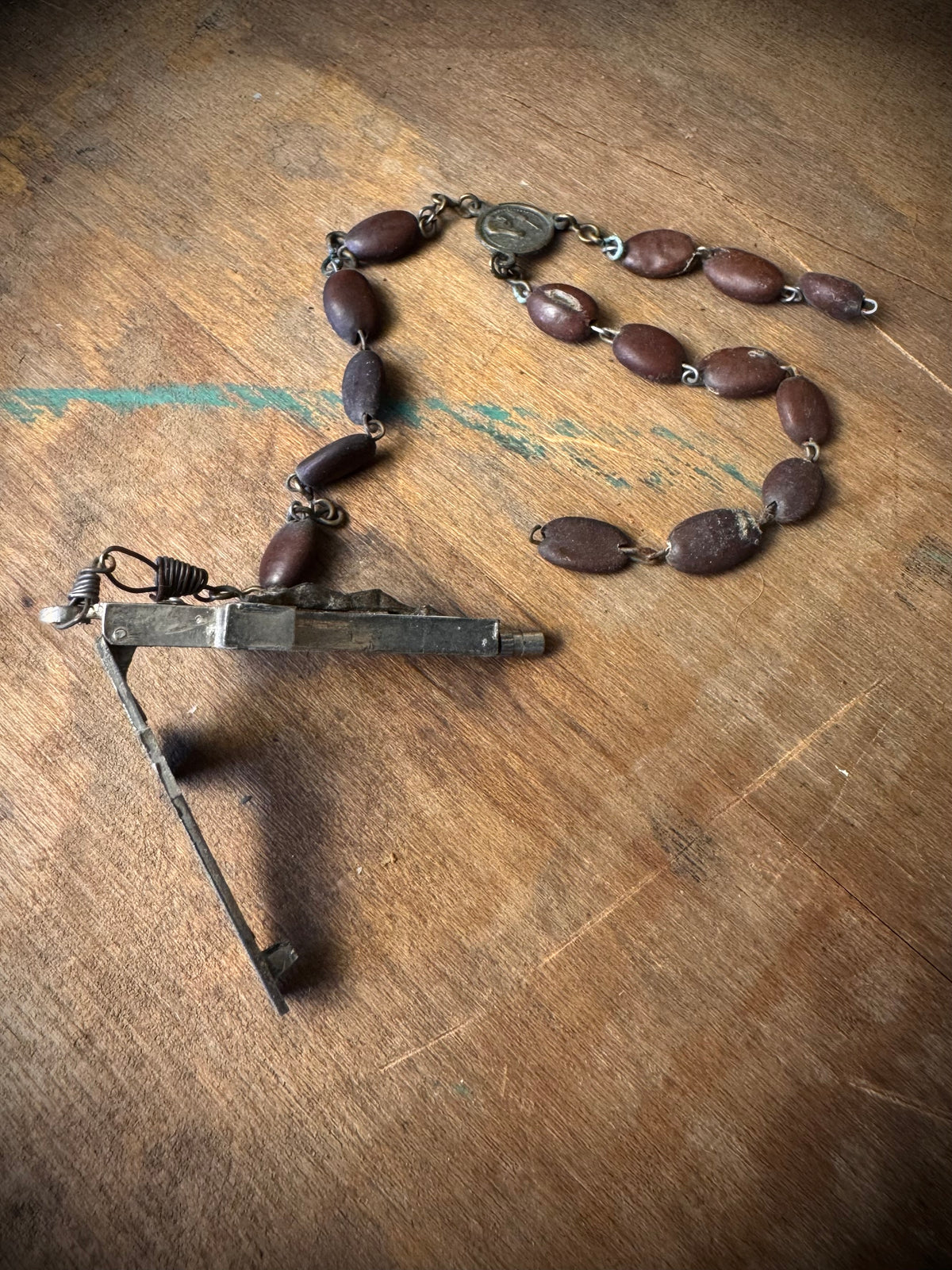 Antique Religious Reliquary Cross