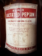 Lactated Pepsin Apothecary Bottle