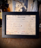 Antique Chloroform Prescription in Frame