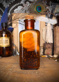 Antique Amber Medicine Bottle