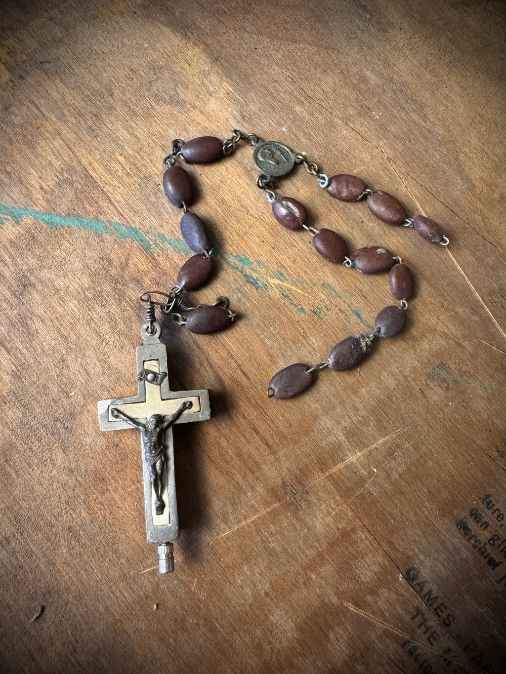 Antique Religious Reliquary Cross