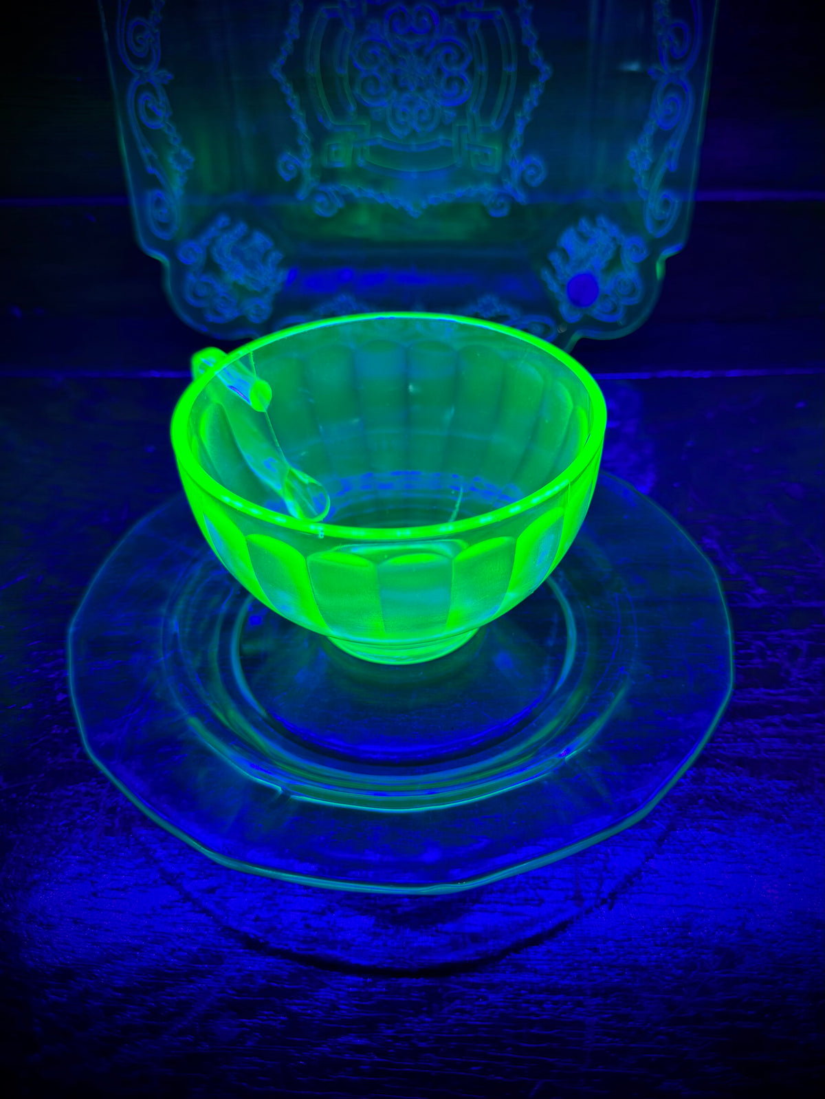 Uranium Teacup & Saucer