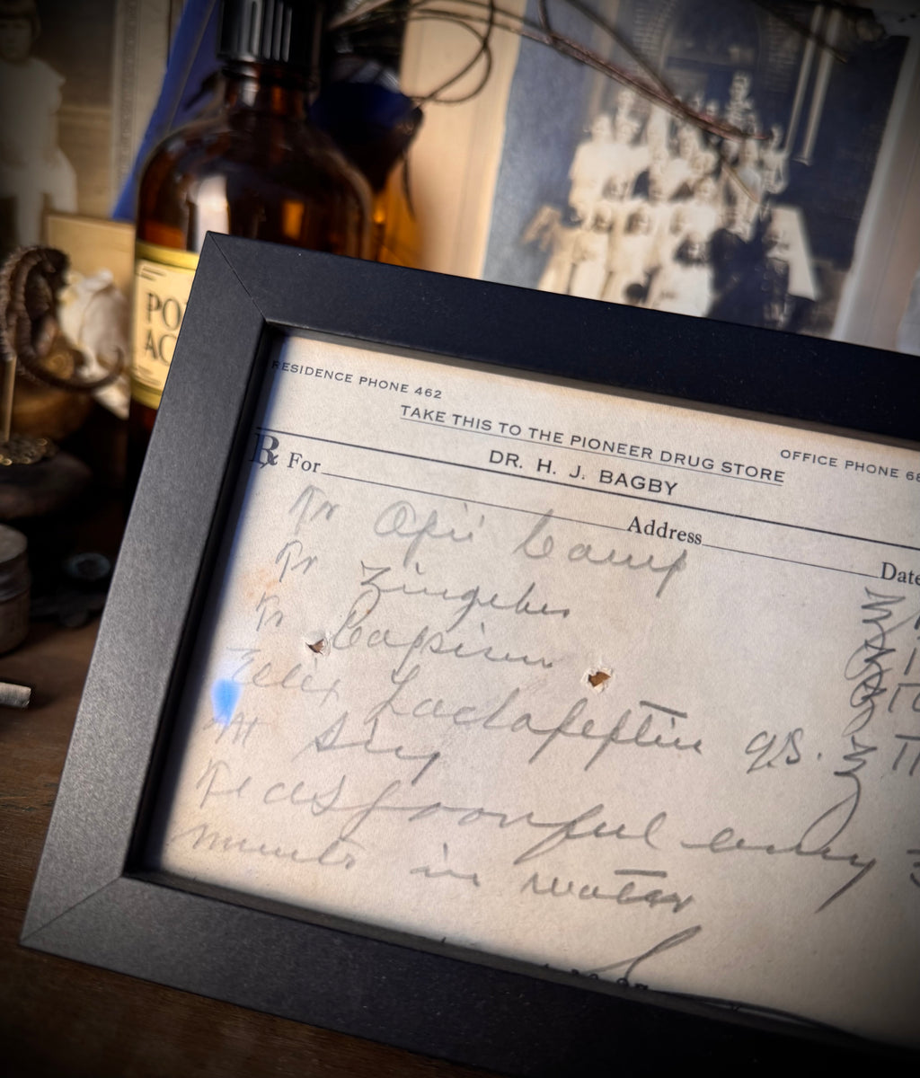 Antique Opium Prescription