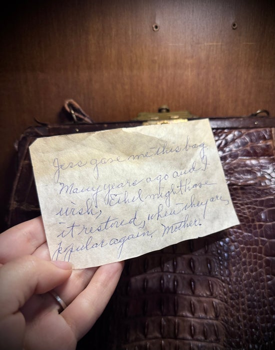 1920’s Alligator Skin Purse & Matching Coin Purse
